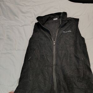 Columbia Charcoal Full-Zip Vest